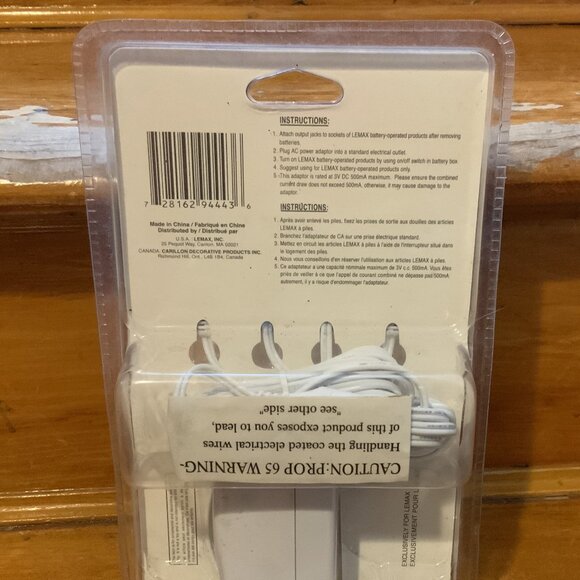 Lemax Village Collection Genuine 3V AC Power Adaptor - Picture 3 of 4